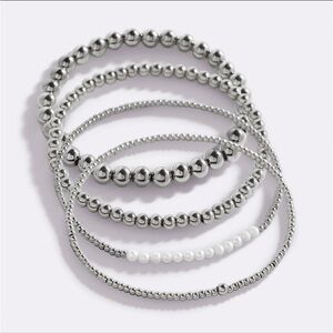 Mint & Lily Everyday Pearl Bracelet Stacking Set